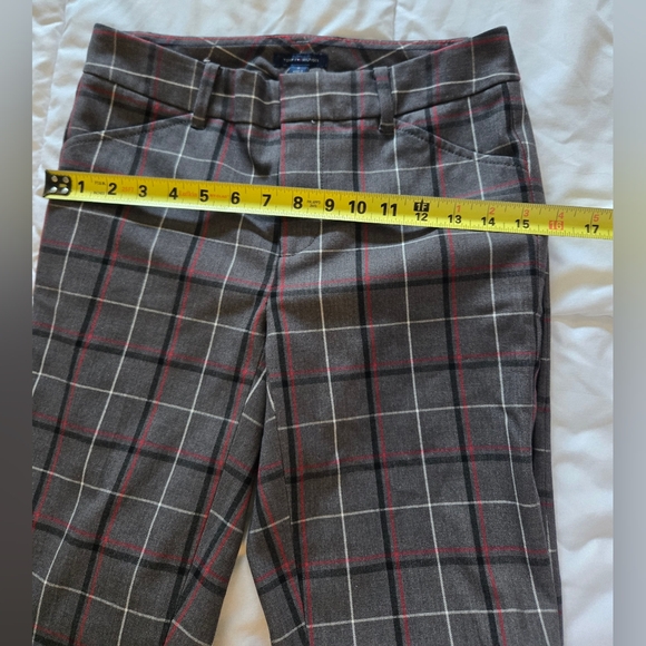 Tommy Hilfiger Sliming Plaid Skinny Pants Gray and Red Size 0 - Picture 8 of 15